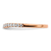 14k Rose Gold 1/3 carat Lab Grown Diamond VS/SI+ G+ Complete Wedding Band