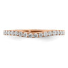 14k Rose Gold 1/3 carat Lab Grown Diamond VS/SI+ G+ Complete Wedding Band