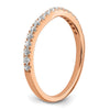 14k Rose Gold 1/3 carat Lab Grown Diamond VS/SI+ G+ Complete Wedding Band