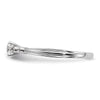 10k White Gold 1/2 carat Lab Grown Diamond VS/SI+ G+ Complete Petite Engagement Ring