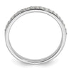 14k White Gold 1/5 carat Lab Grown Diamond VS/SI+ G+ Complete Wedding Band