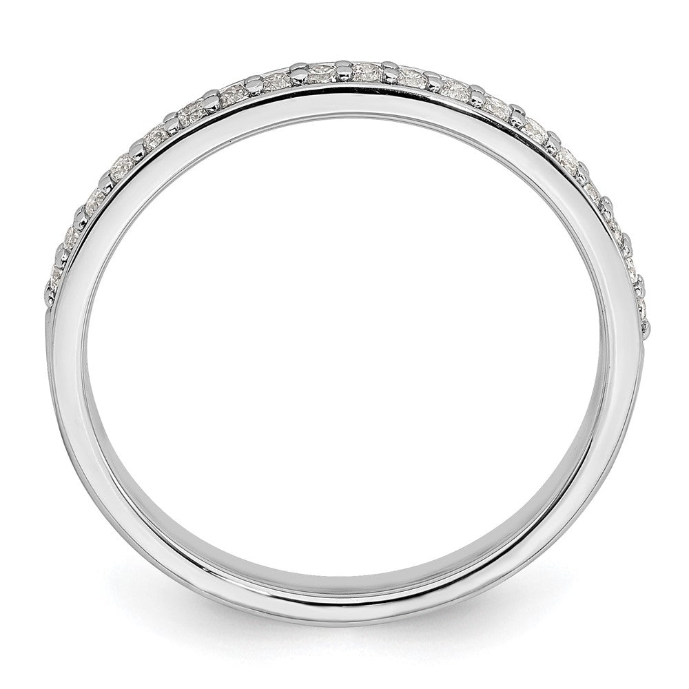 14k White Gold 1/5 carat Lab Grown Diamond VS/SI+ G+ Complete Wedding Band