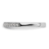 14k White Gold 1/5 carat Lab Grown Diamond VS/SI+ G+ Complete Wedding Band