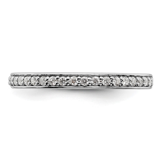 14k White Gold 1/5 carat Lab Grown Diamond VS/SI+ G+ Complete Wedding Band