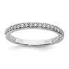 14k White Gold 1/5 carat Lab Grown Diamond VS/SI+ G+ Complete Wedding Band
