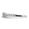 14k White Gold 7/8 carat Lab Grown Diamond VS/SI+ G+ Complete Petite Engagement Ring