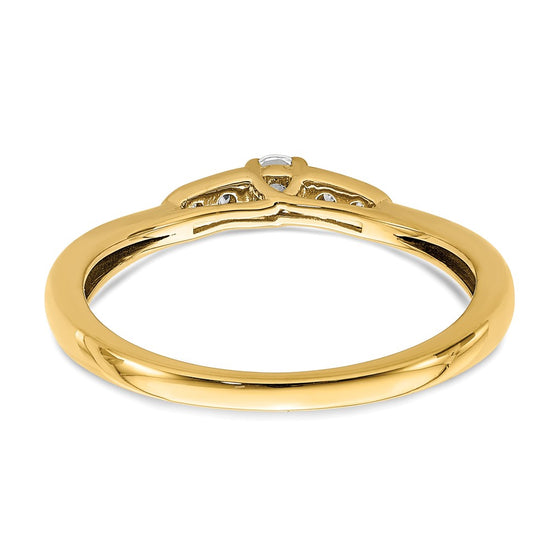 First Promise 14k 1/8 carat Round Diamond Complete Promise/Engagement Ring