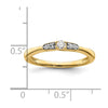 First Promise 14k 1/8 carat Round Diamond Complete Promise/Engagement Ring
