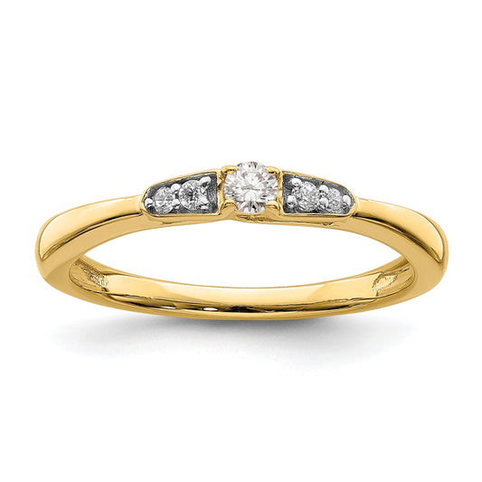 First Promise 14k 1/8 carat Round Diamond Complete Promise/Engagement Ring