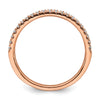 14k Rose Gold 1/4 carat Lab Grown Diamond VS/SI+ G+ Complete Wedding Band