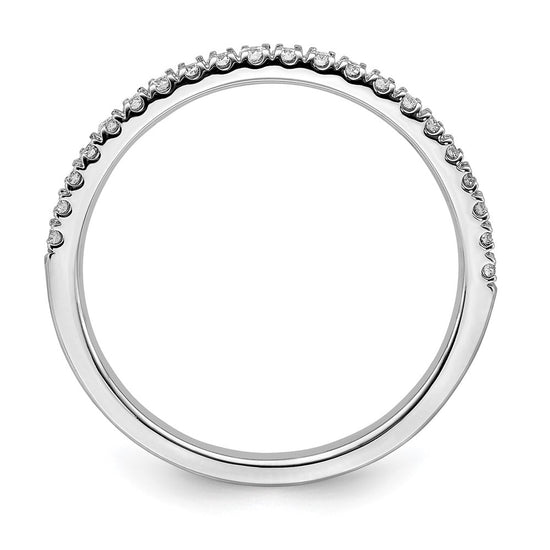 Gold Diamond Round Wedding Band