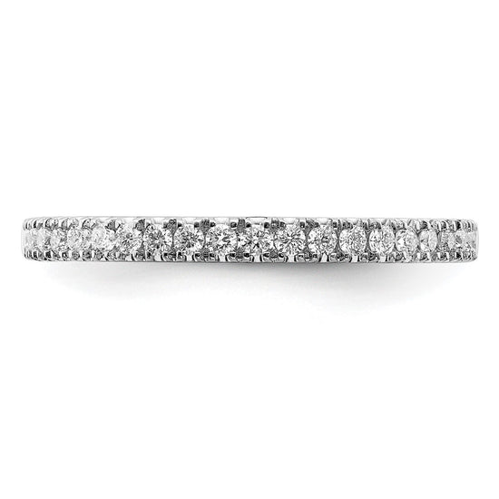 Gold Diamond Round Wedding Band
