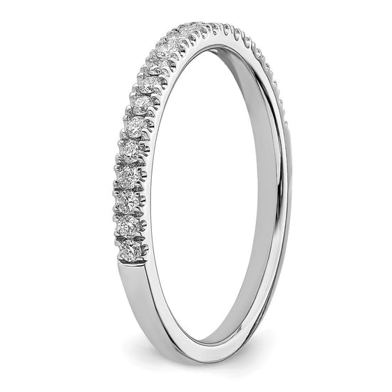 14k White Gold 1/4 carat Lab Grown Diamond VS/SI+ G+ Complete Wedding Band