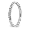 14k White Gold 1/4 carat Lab Grown Diamond VS/SI+ G+ Complete Wedding Band