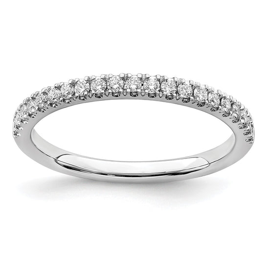 Gold Diamond Round Wedding Band