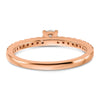 14k Rose Gold 1/2 carat Lab Grown Diamond VS/SI+ G+ Complete Round Engagement Ring