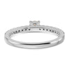 14k White Gold 1/2 carat Lab Grown Diamond VS/SI+ G+ Complete Round Size 7 Engagement Ring
