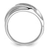 10k White Gold 3/4 carat Lab Grown Diamond VS/SI+ G+ Five Stone Complete Men's Ring
