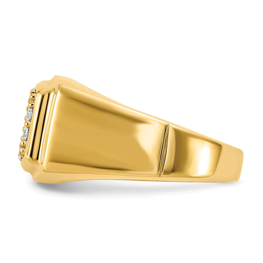 Gold Diamond Mens Rings
