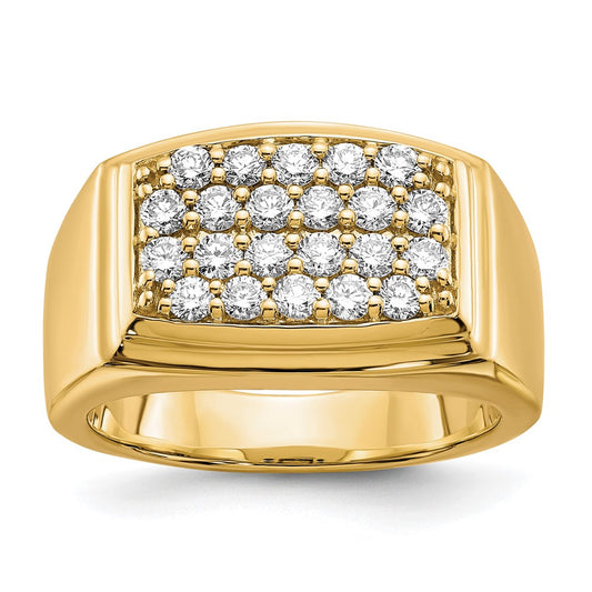 Gold Diamond Mens Rings