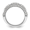 14k White Gold 1 1/5 carat Lab Grown Diamond VS/SI+ G+ Complete Fashion Ring