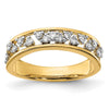 14k Polished 1/3 carat Diamond Band