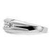 14k White Gold 1/3 carat Lab Grown Diamond VS/SI+ G+ Five Stone Complete Men's Ring