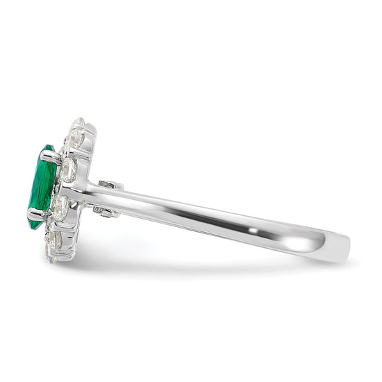 Oval Gemstone and Diamond Halo Rings