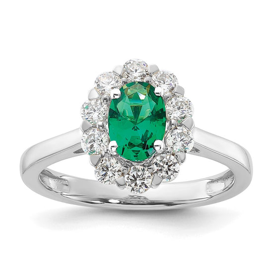 Oval Gemstone and Diamond Halo Rings