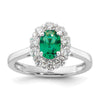 Oval Gemstone and Diamond Halo Rings