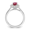 Oval Gemstone and Diamond Halo Rings