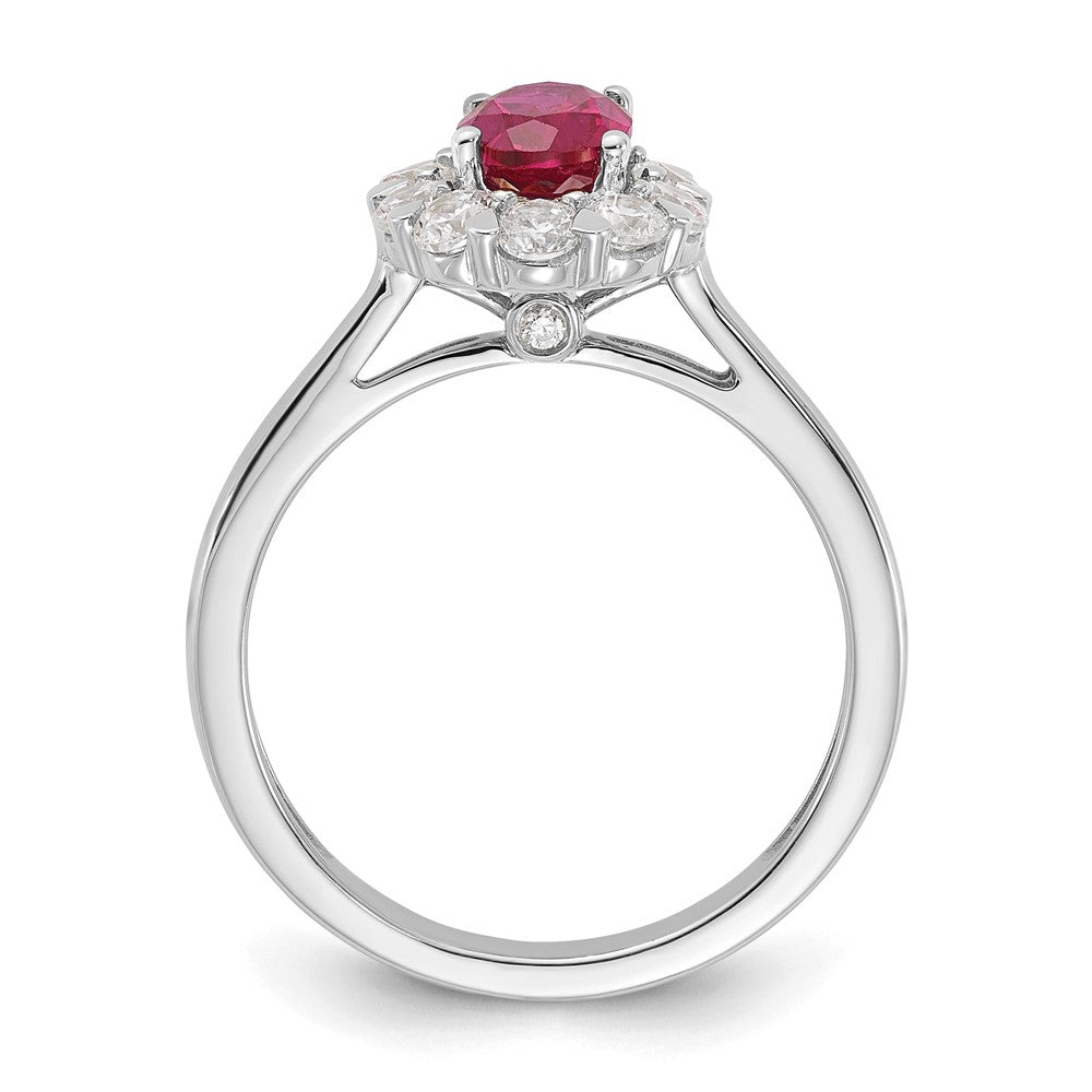Oval Gemstone and Diamond Halo Rings