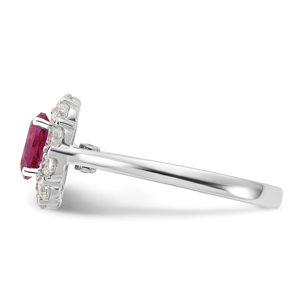 Oval Gemstone and Diamond Halo Rings