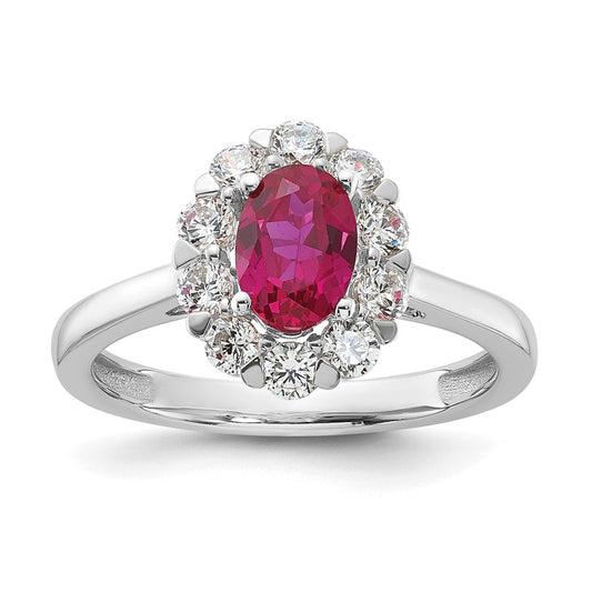 Oval Gemstone and Diamond Halo Rings