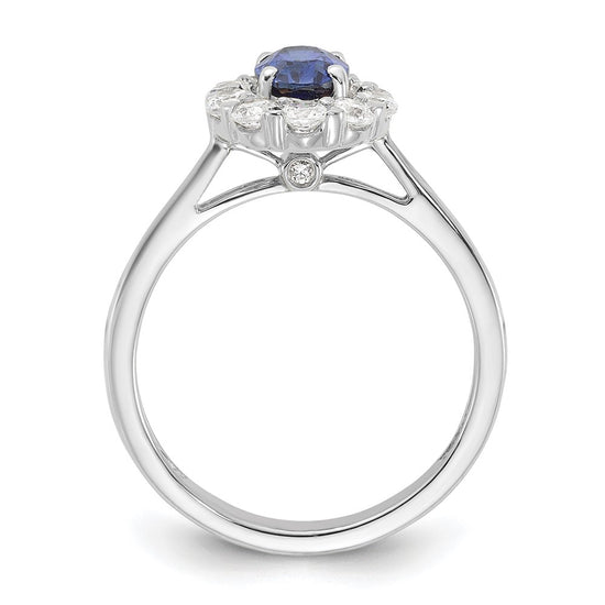 Oval Gemstone and Diamond Halo Rings