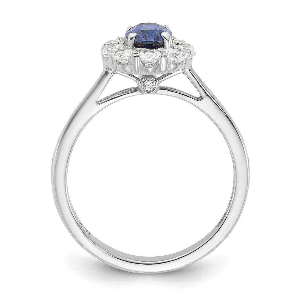 Oval Gemstone and Diamond Halo Rings