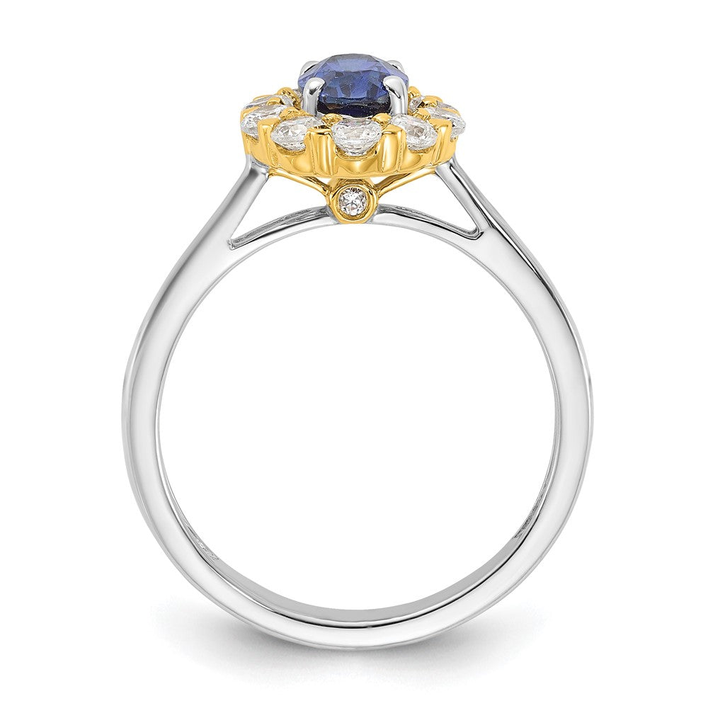 Oval Gemstone and Diamond Halo Rings
