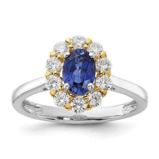 Oval Gemstone and Diamond Halo Rings