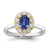 Oval Gemstone and Diamond Halo Rings