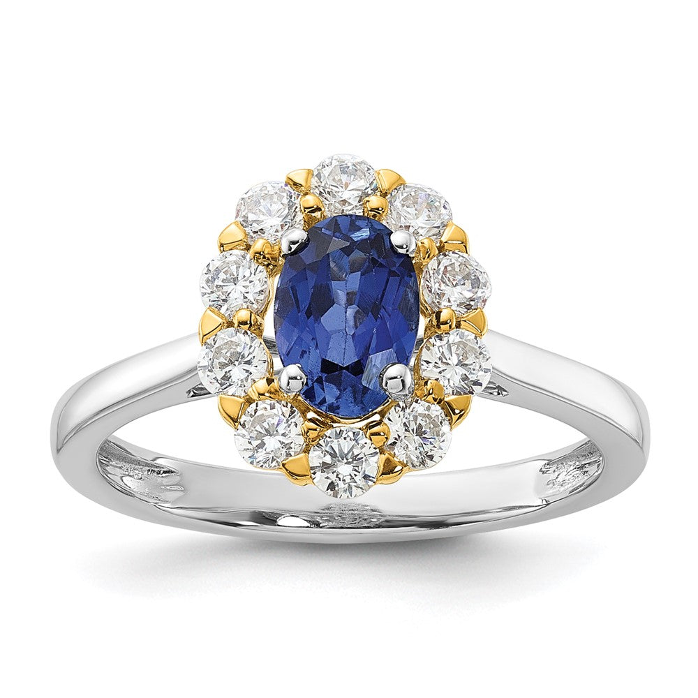 Oval Gemstone and Diamond Halo Rings