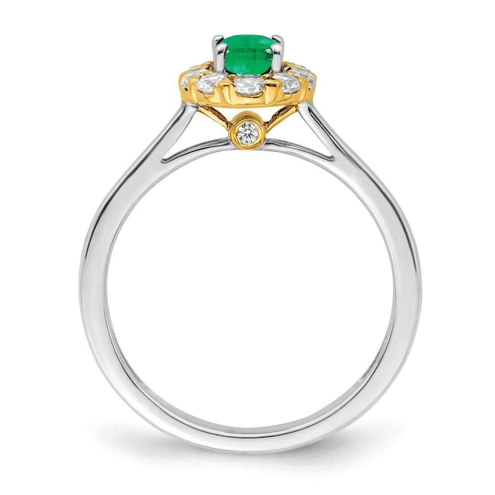 Oval Gemstone and Diamond Halo Rings