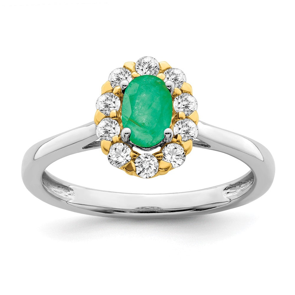 Oval Gemstone and Diamond Halo Rings