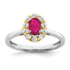 Oval Gemstone and Diamond Halo Rings