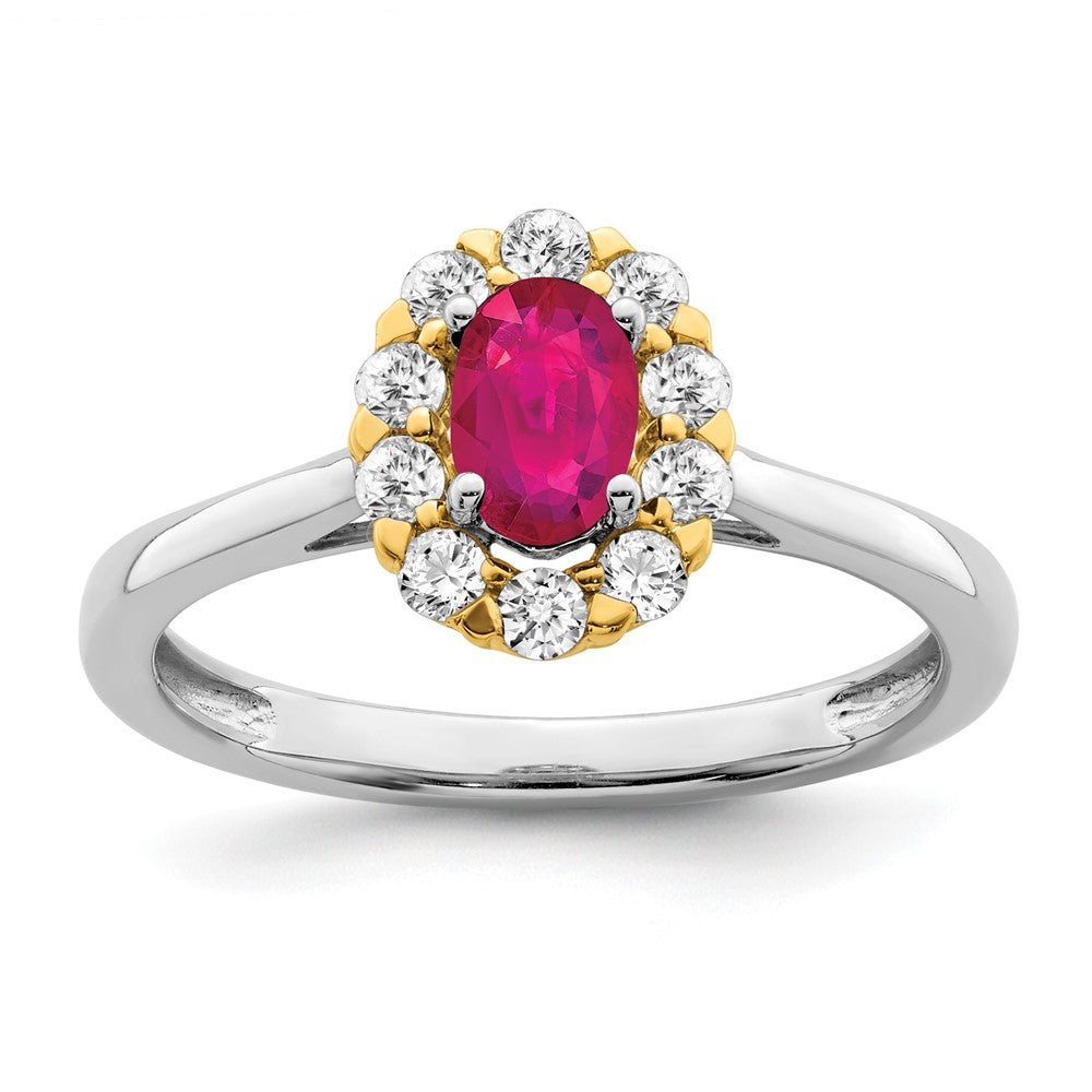 Oval Gemstone and Diamond Halo Rings