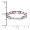 14k White Gold Gemstone and Diamond Band