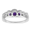 14k White Gold Gemstone and Diamond Ring