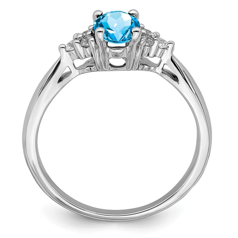 Oval Gemstone and Diamond Ring