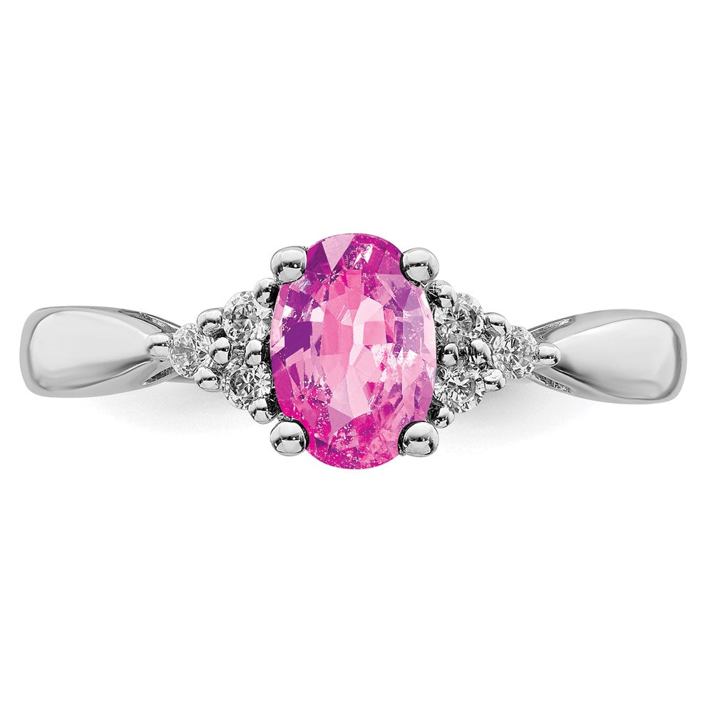 Oval Gemstone and Diamond Ring