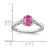 Oval Gemstone and Diamond Ring