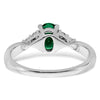 Oval Gemstone and Diamond Ring